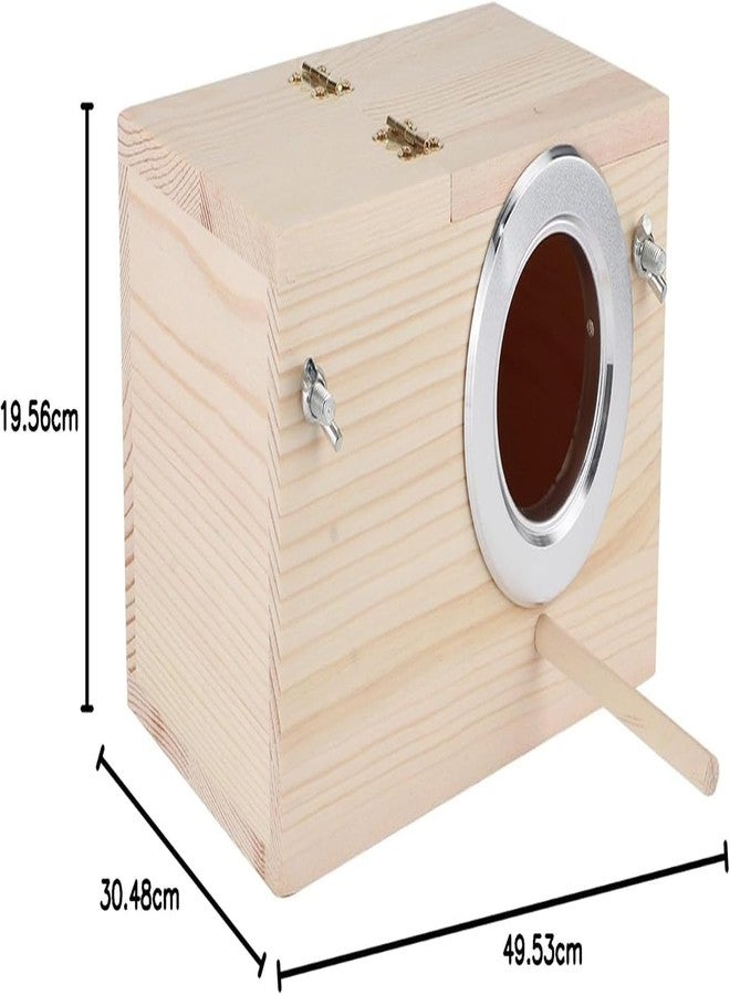 زيروديس بيت طيور زيروديس، ذو ملمس ناعم، صندوق حضانة وتربية سهل الاستخدام، سهل المراقبة أو الغسل، صناديق تعشيش خشبية للببغاوات والطيور الأليفة والطيور الصغيرة - Image 3