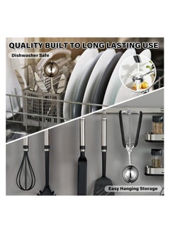 Bukela Large Cookie Scoop 3 Tbsp, Professional Big Ice Cream Scoop Stainless Steel 50MM, Cookie Dough Cupcake Muffin Scoop for Baking, Good Soft Grips, Quick Trigger Release, 45ml (3 Tablespoon)  - Image 4