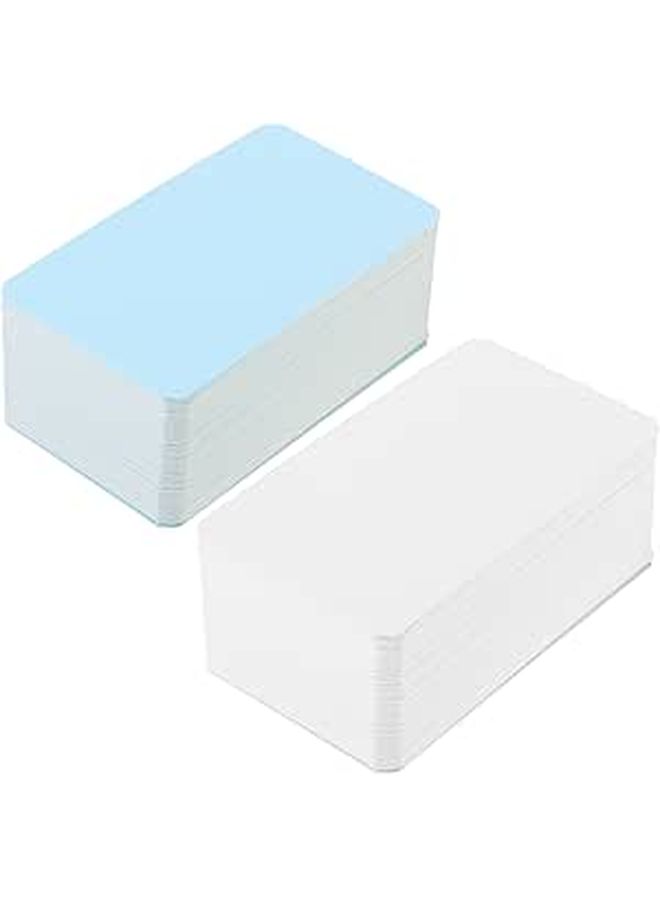 White 200 Sheets Blank Index Flash Cards For Studying Note Taking And Vocabulary Practice - Image 1