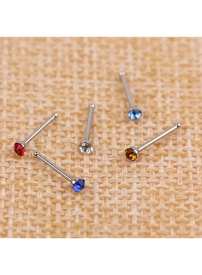 erorex Cute Nose Rings For Women Stainless Steel Nose Studs Women Men Small Nose Rings Bone Studs Unique Tiny - Image 4