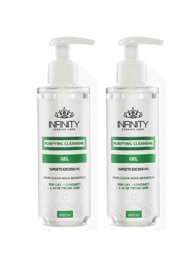 إينفينيتي انفنيتي غسول منقى للبشرة الدهنية 200 مل 1+1
