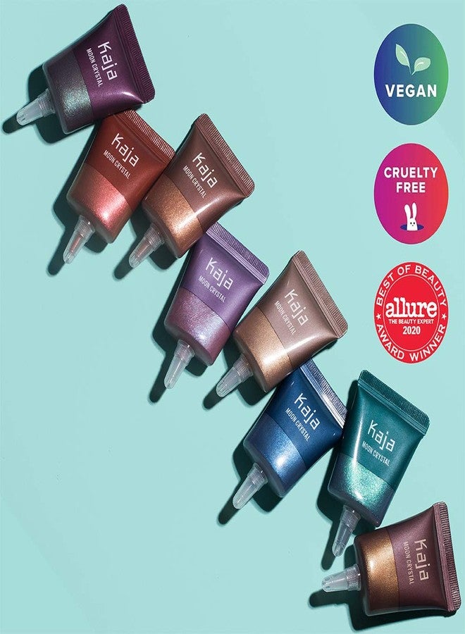 KAJA كاجا آيشادو - كريستال القمر | صبغة عيون متلألئة، لمسة بني توبي لامعة، عالية الصبغة، جليتر، 03 عين النمر، 0.29 أونصة - Image 4