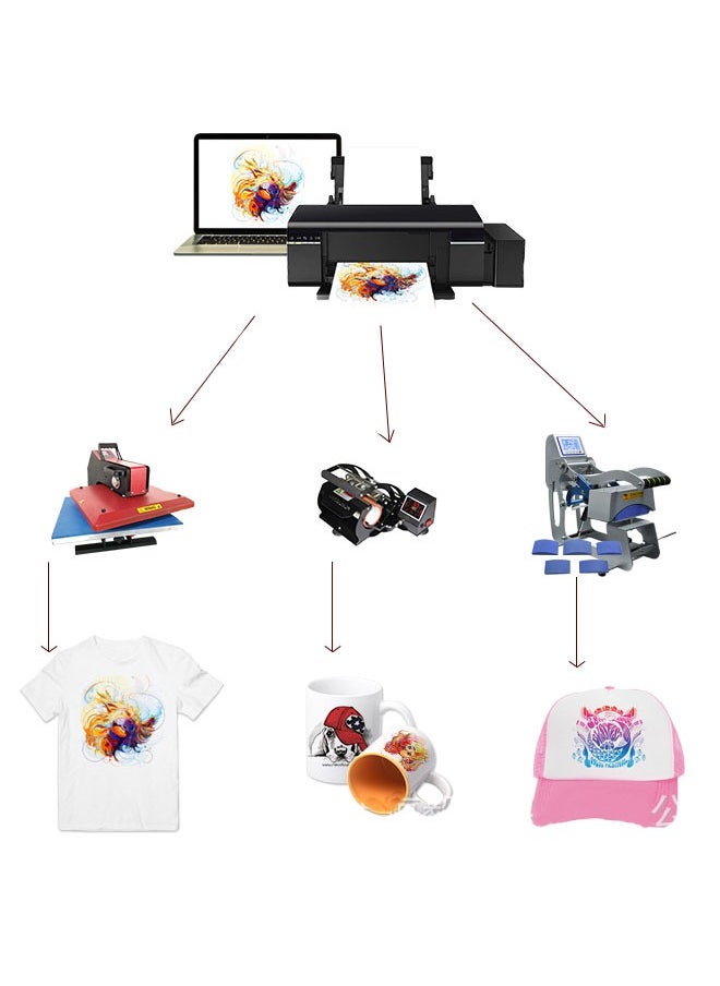 ZCM-HAPPY 100-Piece A4 Sublimation Transfer Paper  - Image 3
