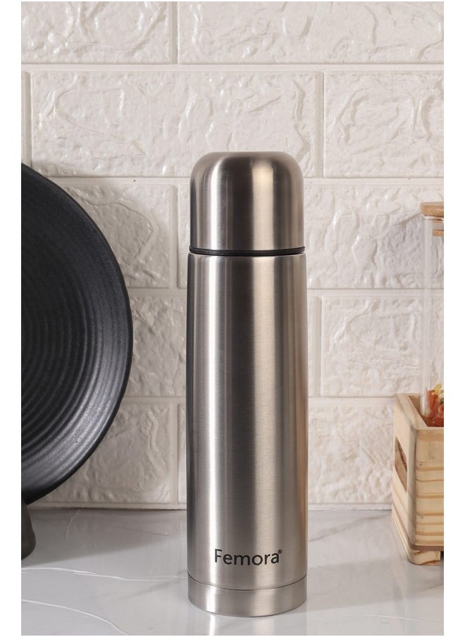 Femora Bullet Thermosteel Stainless Steel Water Bottle Flask Bottle, Hot and Cold, 500ml, 1 Piece, Silver - pzsku/ZC7205BB99AA700C18FF6Z/45/_/1740118854/79edbbce-81e7-4845-a608-a65b722f784b