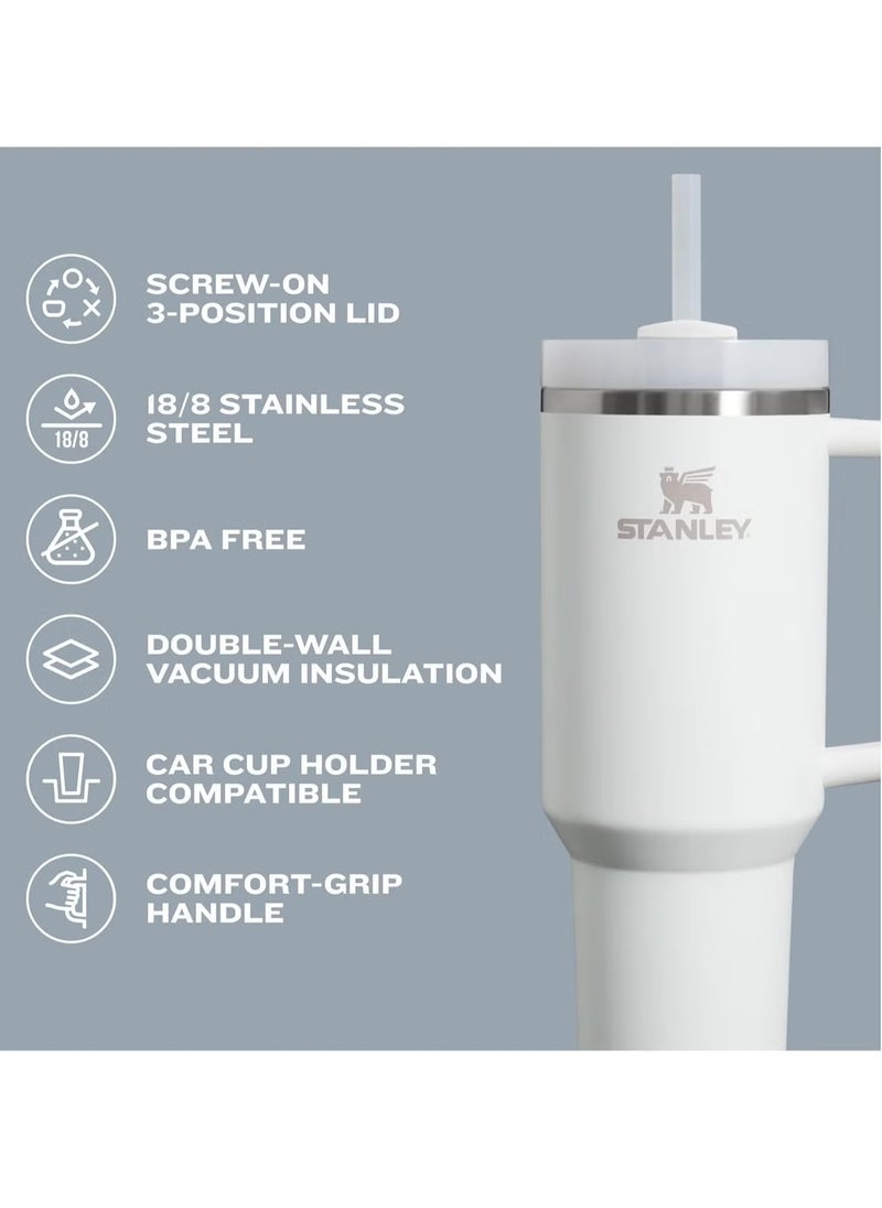 Stanley Quencher H2.0 FlowState Stainless Steel Vacuum Insulated Tumbler with Lid and Straw for Water, Iced Tea or Coffee, Smoothie and More, 30 oz Iris  - Image 4