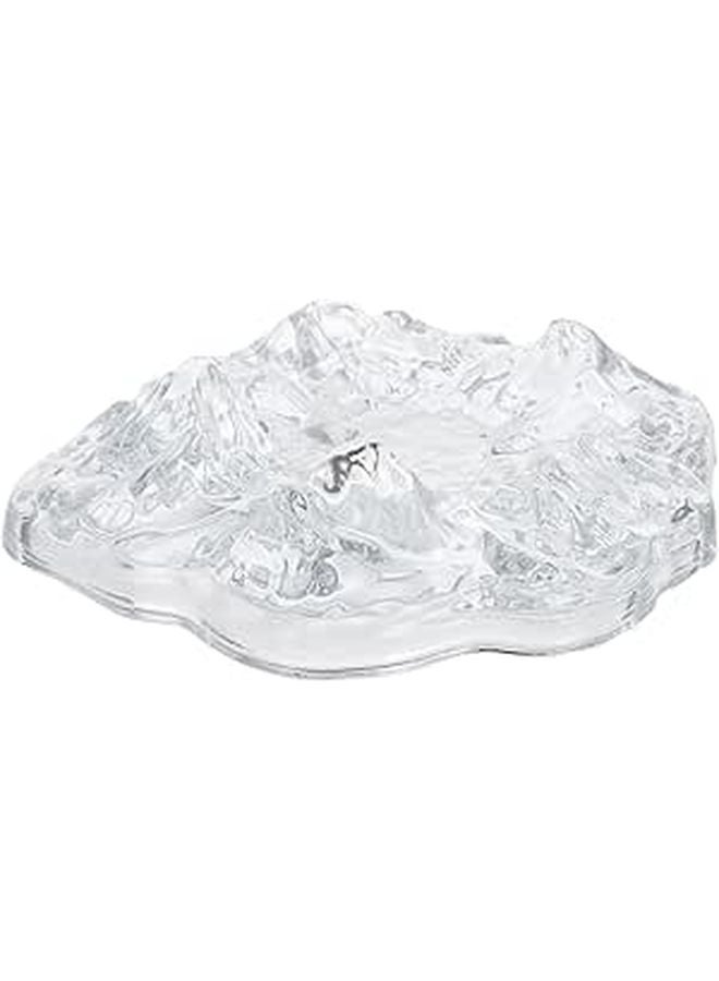 White Glass Windproof Cigar Ashtray For Indoor Outdoor Desktop Smoking Accessory - Image 1