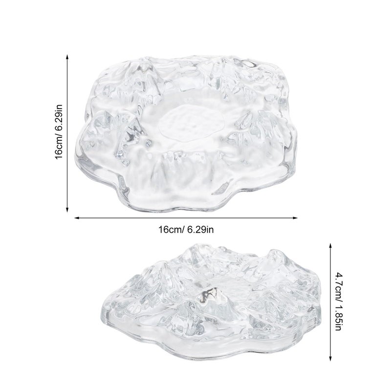 White Glass Windproof Cigar Ashtray For Indoor Outdoor Desktop Smoking Accessory - Image 3