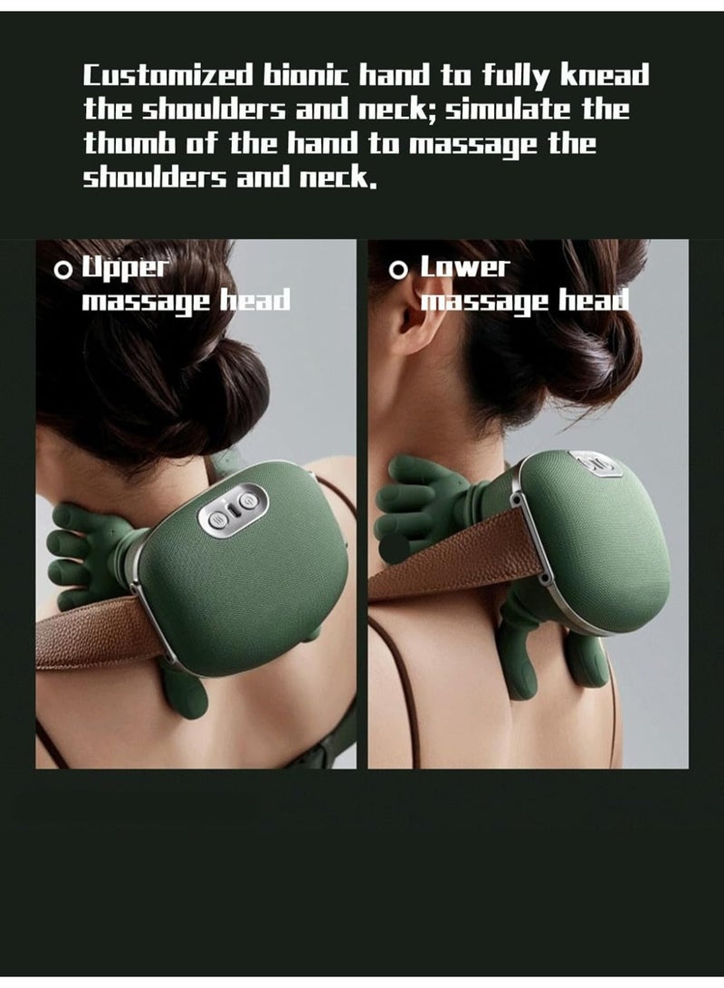 جاجيك ReSomagic Smart Neck & Shoulder Massager – 1PC Wireless Portable Real Hands Massager with 3-Speed Adjustable Electric Deep Tissue 4D Kneading Massage, Heat Therapy for Neck, Shoulder, Back & Muscle Pain Relief, Stress Reduction, Rechargeable Comfort Massager for Men & Women - Image 5