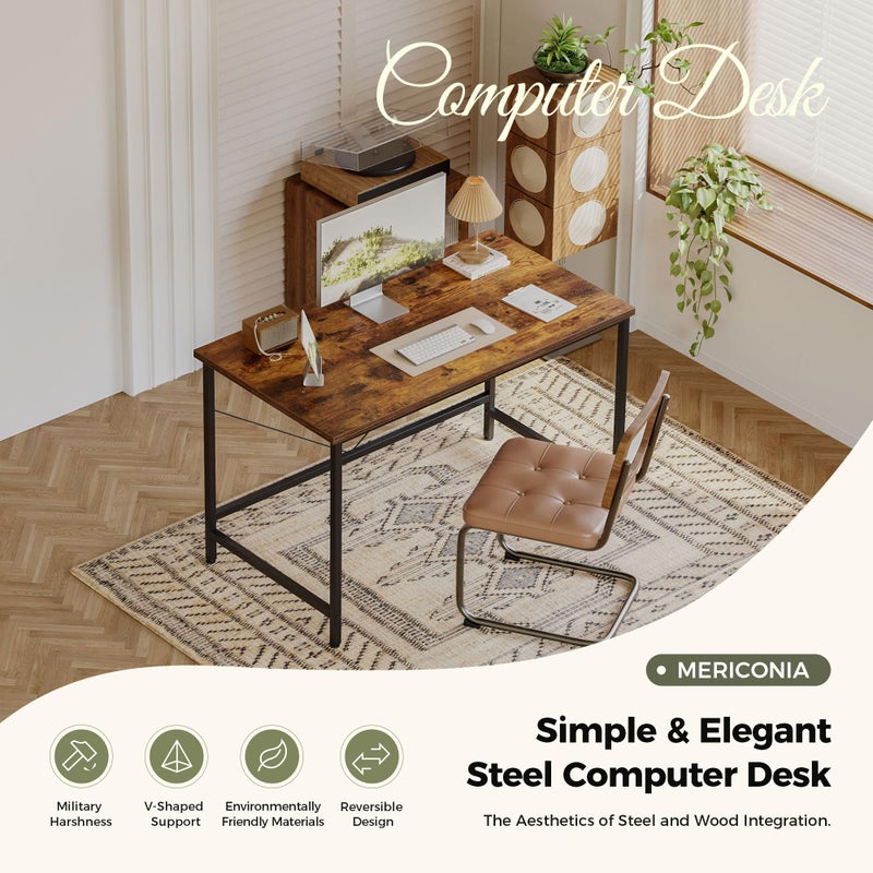 Mericonia Computer Desk, Gaming Desk for Small Spaces, Modern Simple Style Table for Home Office, Study Student Writing Table - Image 4