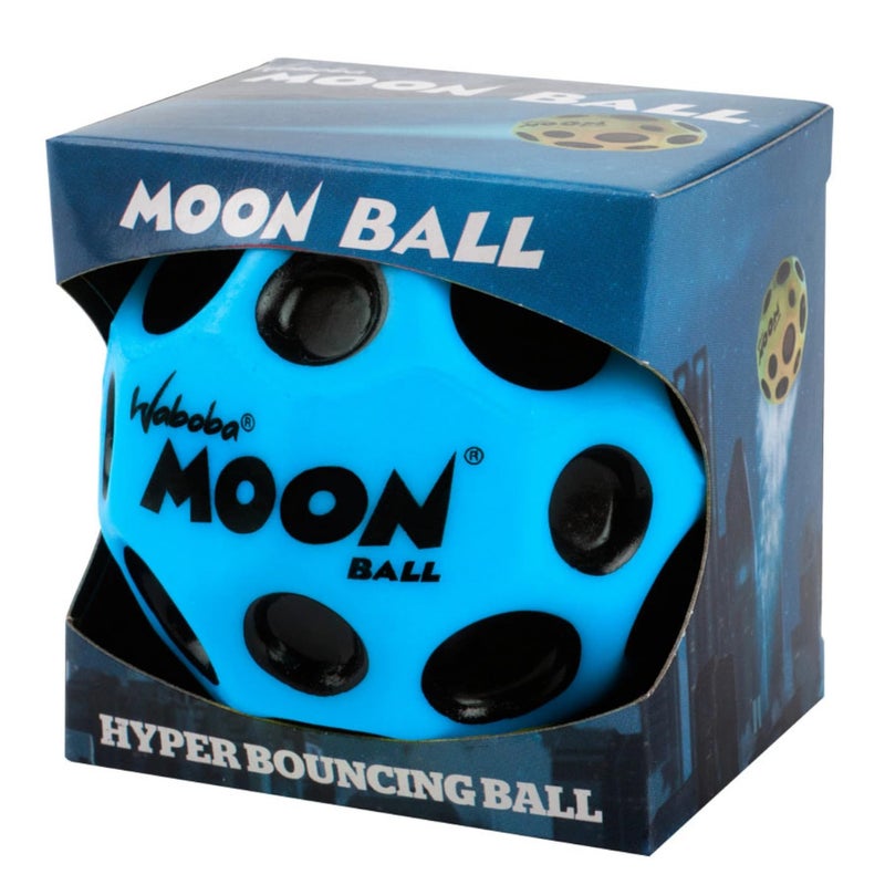 Waboba The Original Moon Ball - Hyper Bouncy Ball â€“ Makes Pop Sound When Bounced - All Ages Extreme Bounce & Fun - Perfect for Active Play & Indoor or Outdoor Games - Blue - Image 2