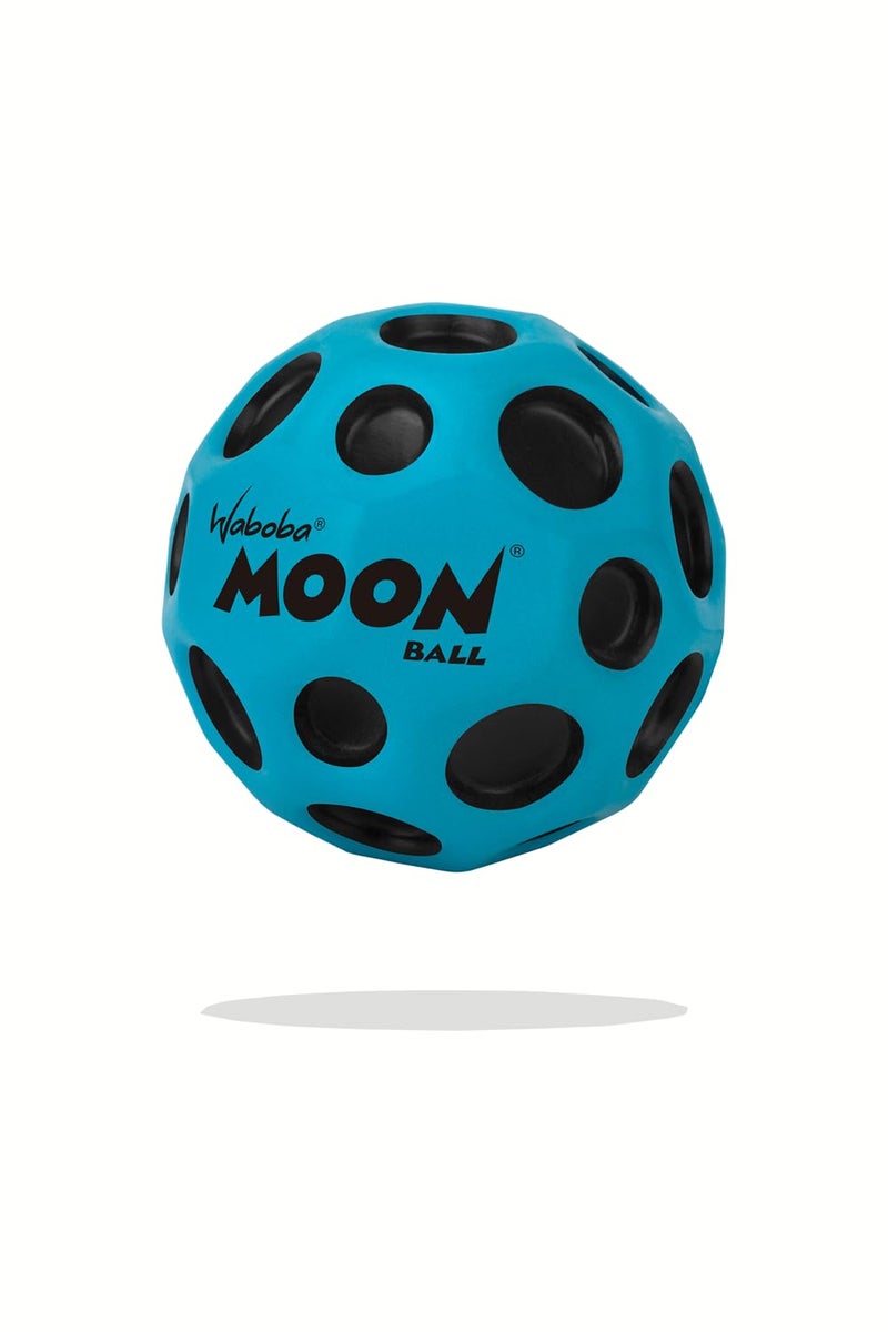 Waboba The Original Moon Ball - Hyper Bouncy Ball â€“ Makes Pop Sound When Bounced - All Ages Extreme Bounce & Fun - Perfect for Active Play & Indoor or Outdoor Games - Blue - Image 1