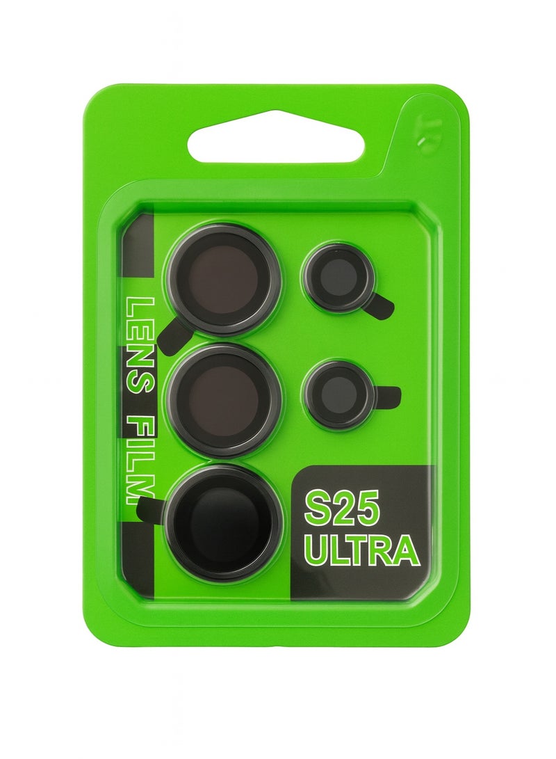 واقي عدسات كاميرا سامسونج S25 الترا – حلقة معدنية – حماية ضد الخدش ووضوح عالي - Image 1