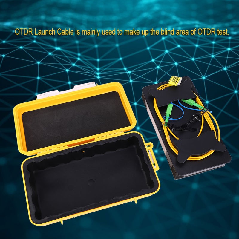 OTDR Launch Cable Box SM Sc APC-Sc APC 2km Dead Zone Eliminator Optical Fiber Ring - Image 3
