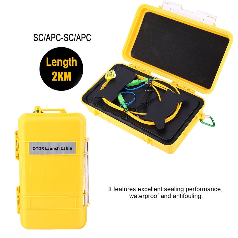 OTDR Launch Cable Box SM Sc APC-Sc APC 2km Dead Zone Eliminator Optical Fiber Ring - Image 2