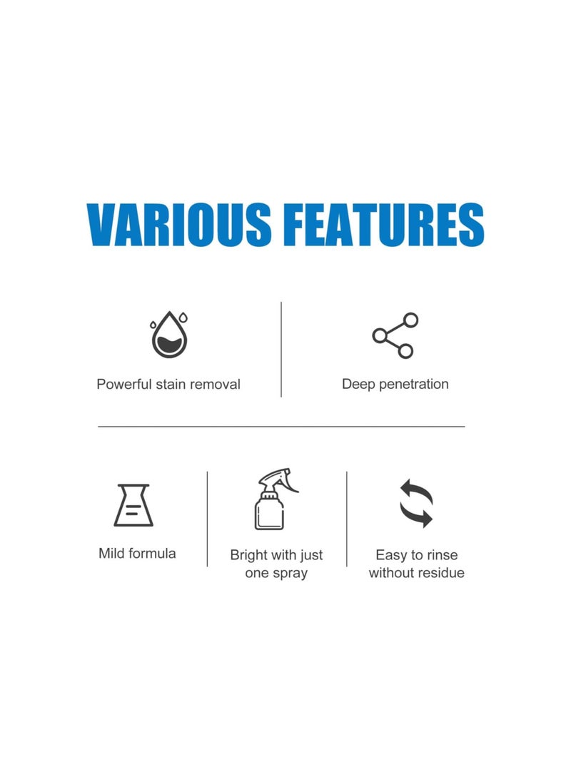 Generic - Civilvivid Stubborn Stains Cleaner, Multipurpose Bathroom Foam Cleane, All Purpose Bubble Cleaner, Powerful Descaling Cleaning Agent for Bathtub Toilet Bath Sink Glass Ceramic (5) - Image 1