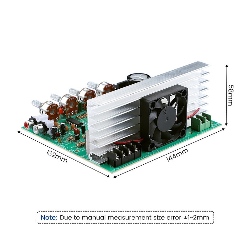 DX-2.1 Large Power Audio Amplifier Board Channel High Power Subwoofer Dual Home Theater AC18V-24V DIY Supplies - Image 3