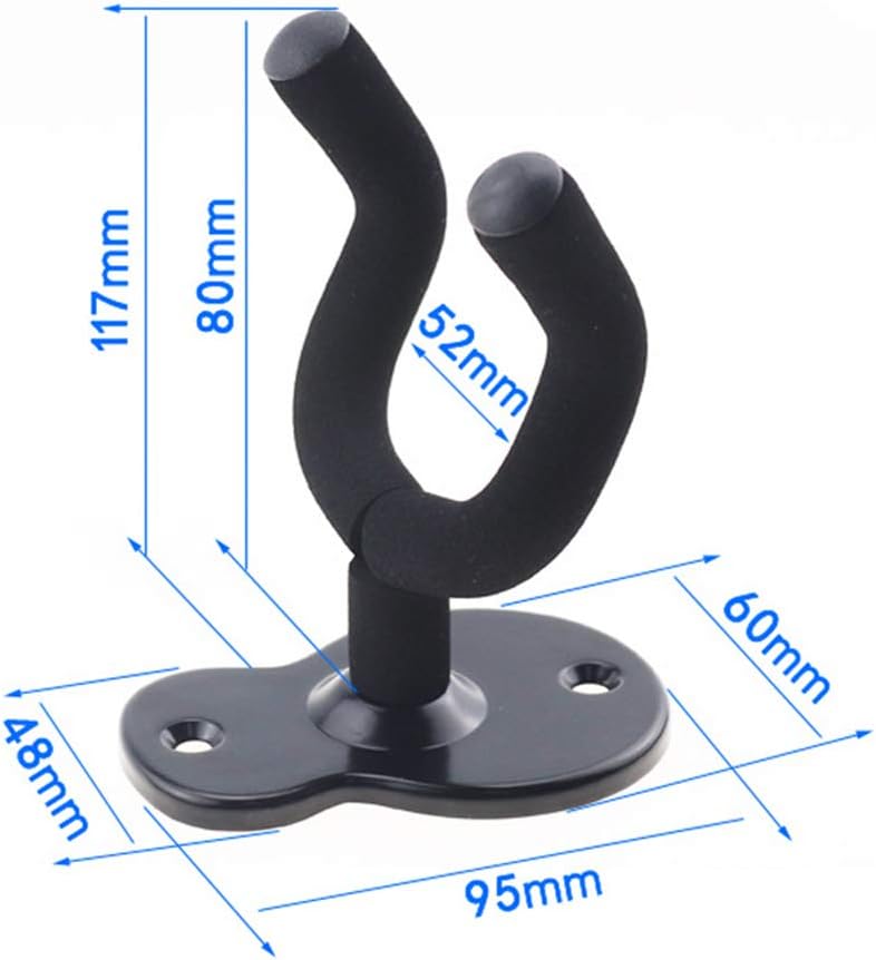 Donux Ukulele & Guitar Wall Mount - 3 Set Hanger Hooks for Acoustic, Electric & Bass Guitars - Image 5