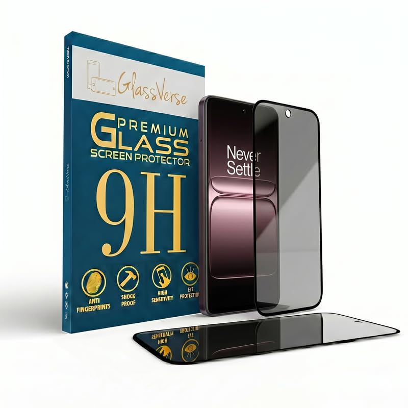 GlassVerse Ultra Privacy Tempered Glass For Oneplus 13s (PACK OF 1) with Free Installation Kit. Edge To Edge. (In-Screen FingerPrint Lock will not work with the Privacy Guard) - 6.32 inch - Image 2