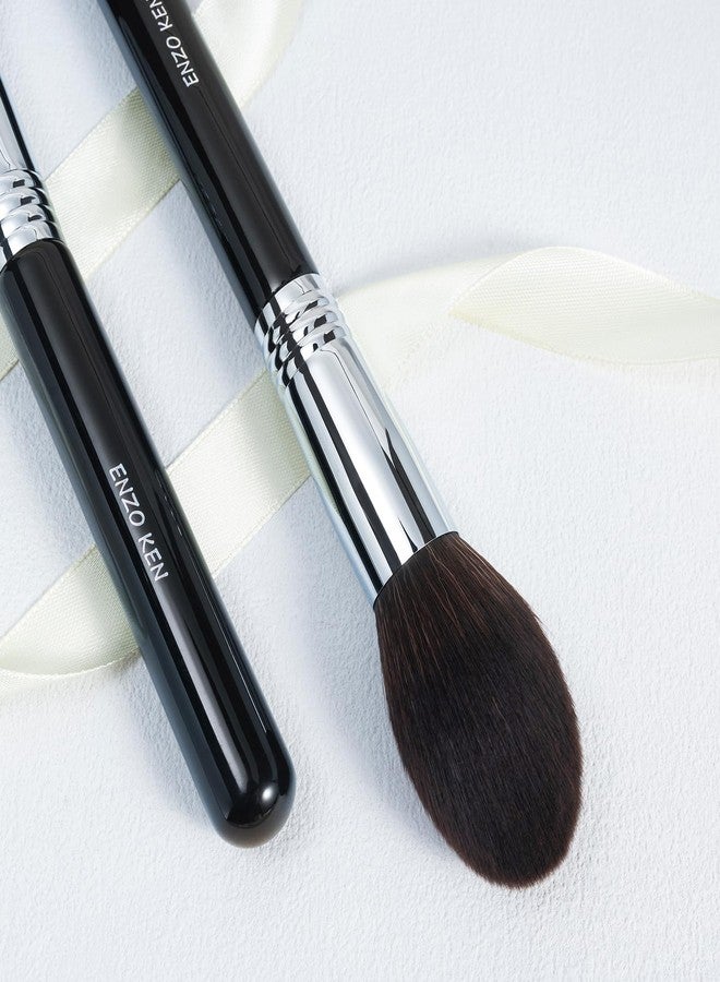 ENZO KEN Powder Brush, Highlighting Brush, Contour Brushes, Face Blending Brush, Fluffy Blush Brush for Cheeks, Nose Highlighter Brush. (908B) - Image 3