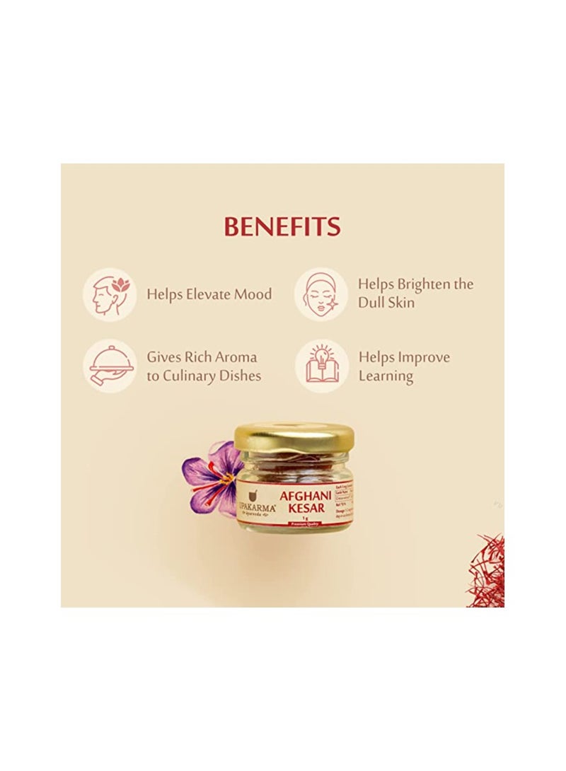 UPAKARMA Pure Natural Afghani Saffron  1gram - Image 4