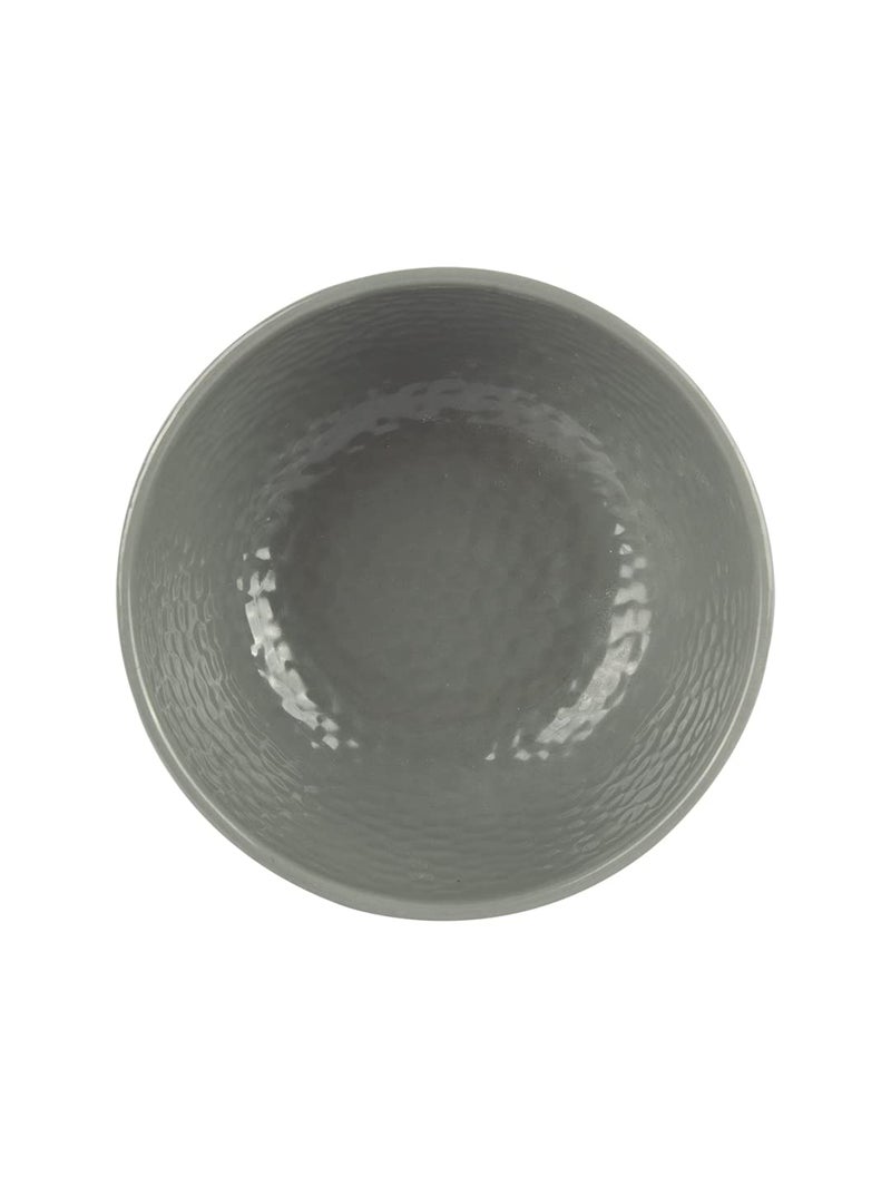 MARKET 99 Grey Melamine Round Soup Bowl Set of 6, Decorative Hammered Design, 300ml Serving Bowls for Breakfast, Lunch & Dinner, Durable & Stylish Tableware - Image 5