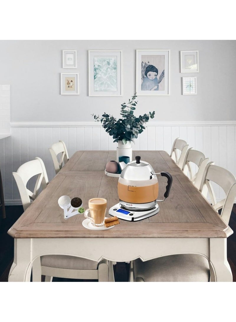 غالف دالا ماكينة تحضير الشاي الكرك دلة الخليج 1000 واط GA-C93882 سعة 1.2 لتر مصنوعة من الفولاذ المقاوم للصدأ/الزجاج مع إيقاف التشغيل التلقائي - Image 2