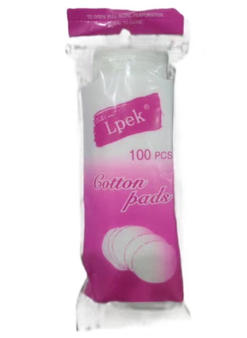 Lpek Round Cotton Pads for Makeup Removal 100 Pieces
