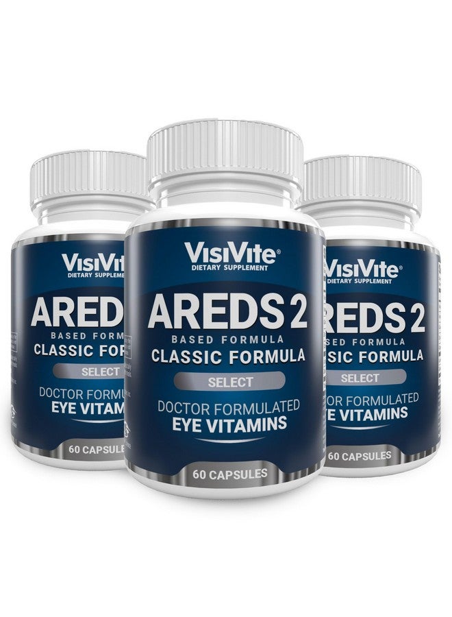 VisiVite AREDS 2 Select Eye Vitamins for Macular Support - Vitamins for Eyes with Zeaxanthin Plus Lutein Macular Supplement - Premium Macular Health Formula - Eye Supplements - 60 Capsules - (Pack of 3) - Image 1