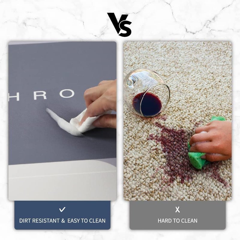 Portible Super Absorbent Bath Mat QuickDrying Bathroom Mats Super Absorbent Living Room Floor Mat Simple Kitchen Doormat Oval 40x60cm - Image 5