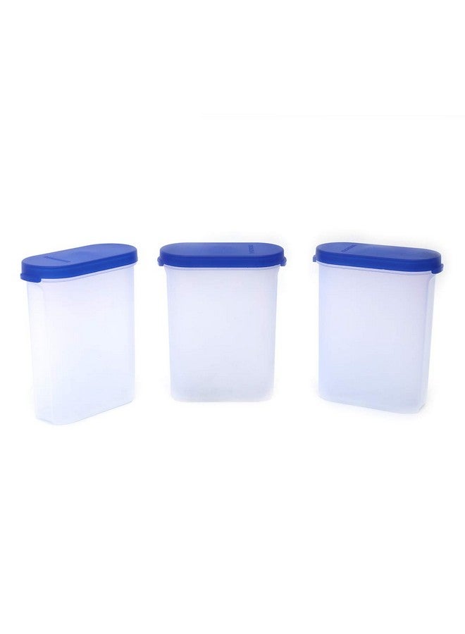 Mahaware Polypropylene Plastic Container - 275ml, Set of 6, Blue and White - Image 3