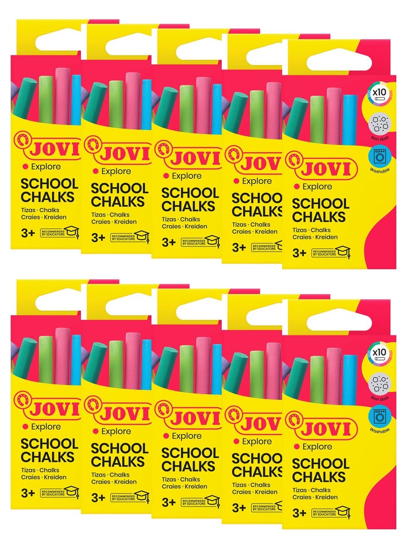 JOVI 100-Piece Classcolor Chalks Multicolour  - Image 1