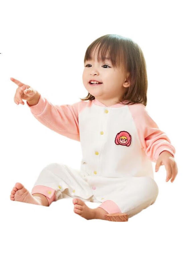 Ibaby/English Baby Sweet Bean Collaboration Newborn Clothes, Baby Romper, Spring And Autumn Long-Sleeve Split-Leg Sleeping Bag, 2-Piece Set - Image 3