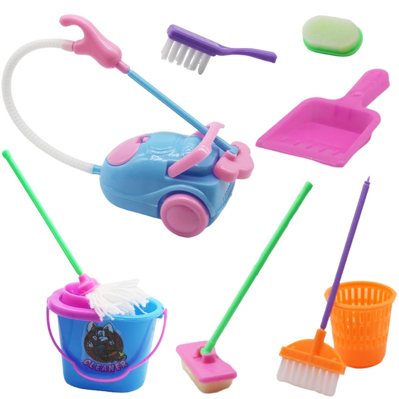 DoubleWood Doll House Accessories and Furniture Set Miniature Bucket Doll Housework Cleaning Supplies Mini Dollhouse Accessories Dollhouse Furniture Decoration for 115 inch Doll Doll House Cleaning - Image 3