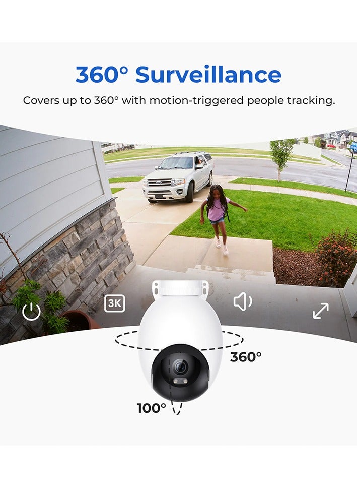 Imilab Smart Security Camera Outdoor Spotlight Plug-in Wi-Fi 3K EC6 - White - Image 4