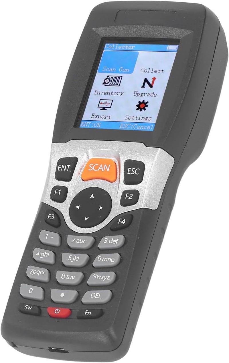 Wireless Barcode Scanner, 1D 2.4GHz Portable Inventory Scanner, Handheld Barcode with 2. Inch TFT Color LCD Screen and 4MB Data Memory for Supermarkets Express Delivery - Image 1