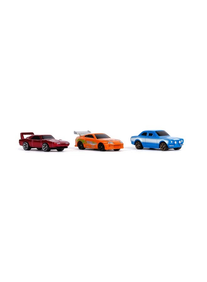 Jada Fast & Furious 3 Piece Set Nano Hollywood Rides Series 1 Diecast Model Cars - Image 3