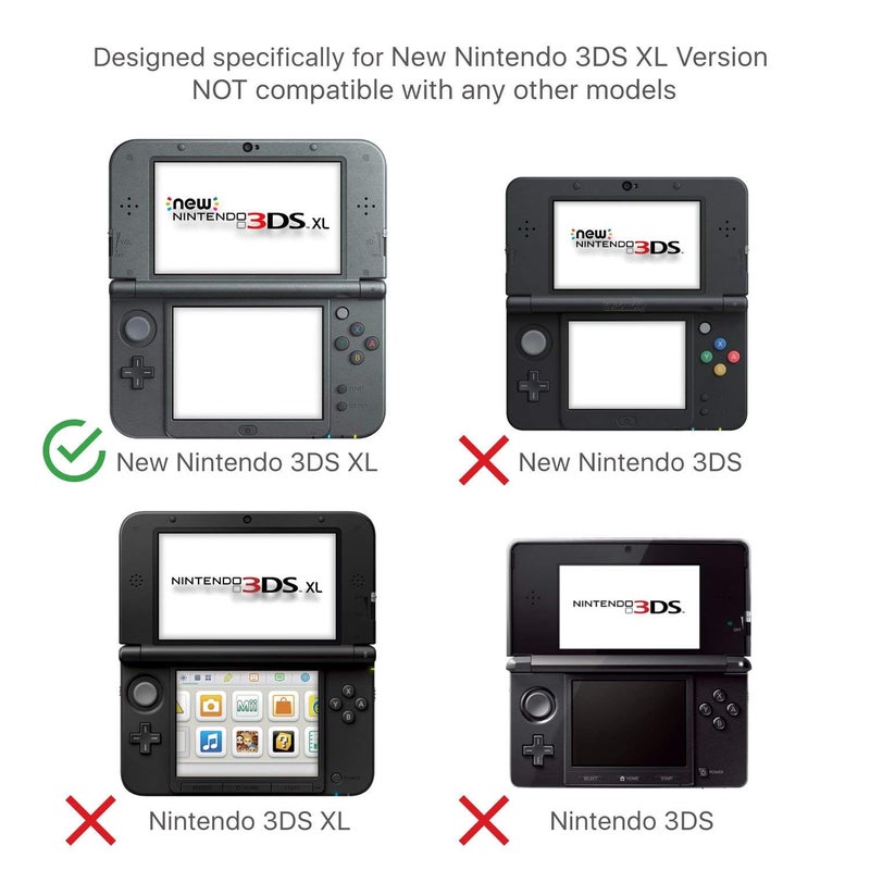 VSEER New 3DS XL Case - Ultra Clear Crystal Transparent Hard Shell Protective Case Cover Skin for New 2015 Nintendo 3DS XL LL - [New Modified Hinge-Less Design] - Image 2