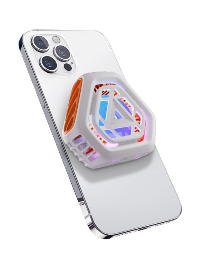 Mobile Phone Cooler With Led Light, Mobile Phone Cooling Fan With Magnetic Suction, Bass, Fast Cooling, For iPhone/Samsung/Xiaomi/HONOR - Image 1