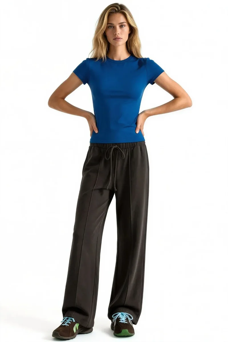 Busem BUSEM Women's Modal Blend Straight-leg Pants