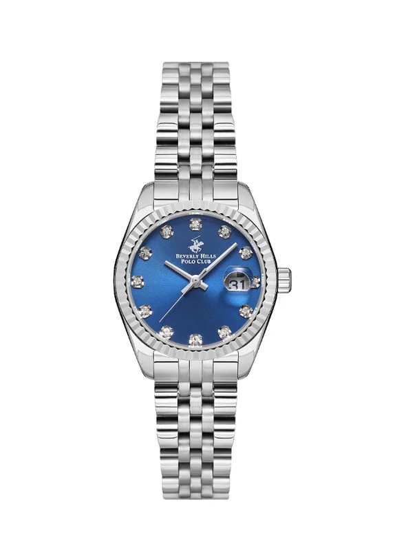 BEVERLY HILLS POLO CLUB Beverly Hills Polo Club BP3595X.390 Women Analog Display Watch & Metal Strap Silver