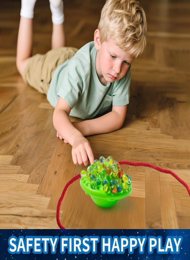AOFEGRLT UFO Marble Balance Game, 60 Colorful Marbles Toy for Kids Family Stacking Challenge, Party Game with Storage Case for Children Over 96 Months - Image 4