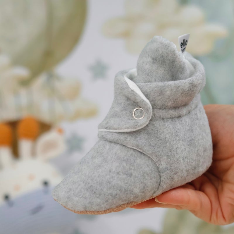 Ella Bonna Polar Baby Slippers, Non-Slip Sole, Home Boots, Nursery Shoes Booties, Gray  - Image 5