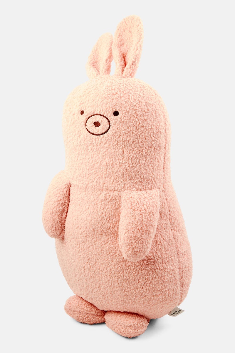 Muy Mucho Boucle Rabbit Soft Toys, Pink - Image 3