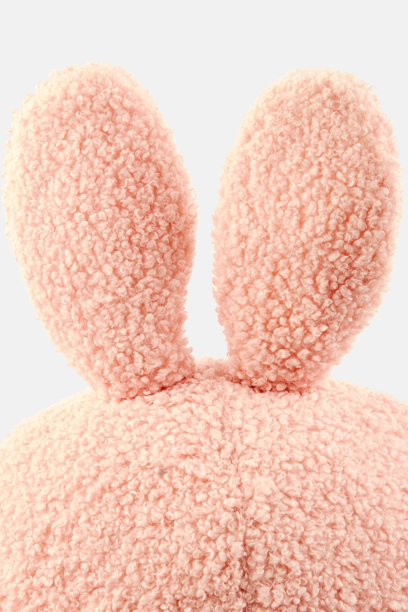 Muy Mucho Boucle Rabbit Soft Toys, Pink - Image 2