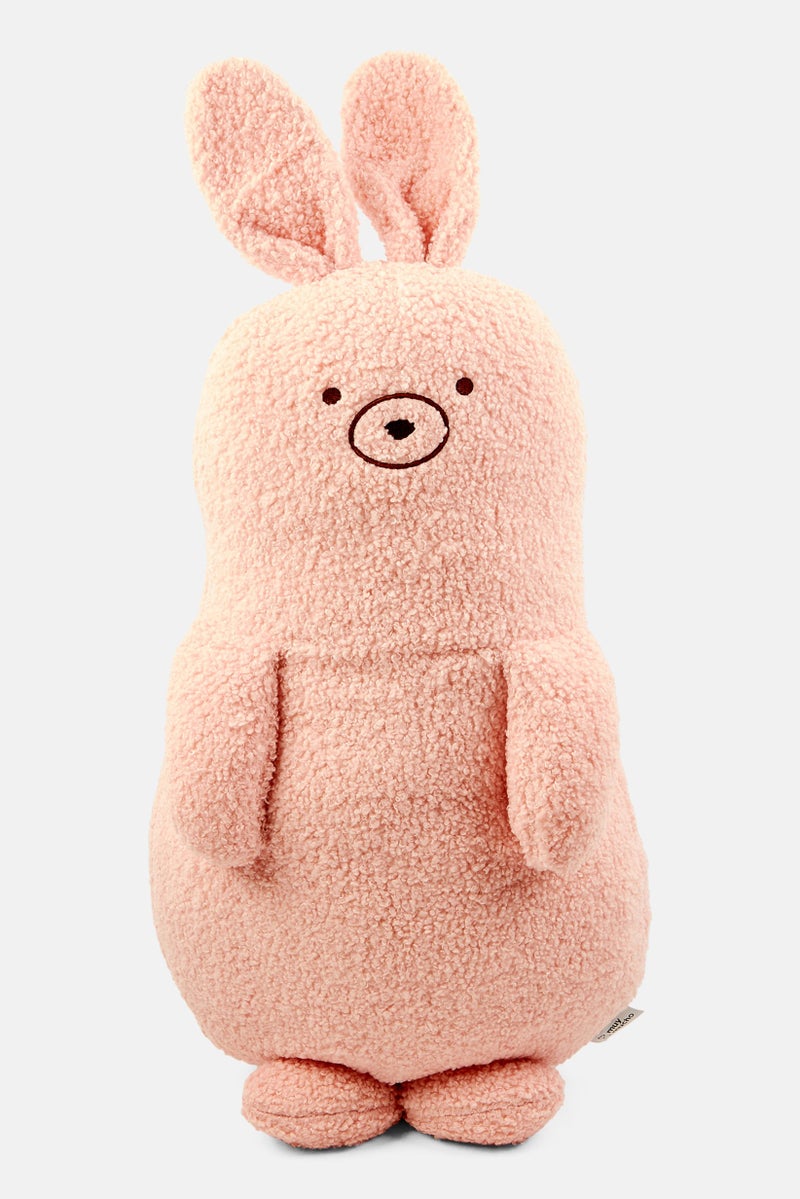 Muy Mucho Boucle Rabbit Soft Toys, Pink - Image 1