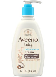 Aveeno Baby Daily Moisturizing Cream with Prebiotic Oat, Hypoallergenic Baby Lotion with Coconut Oil & Shea Butter