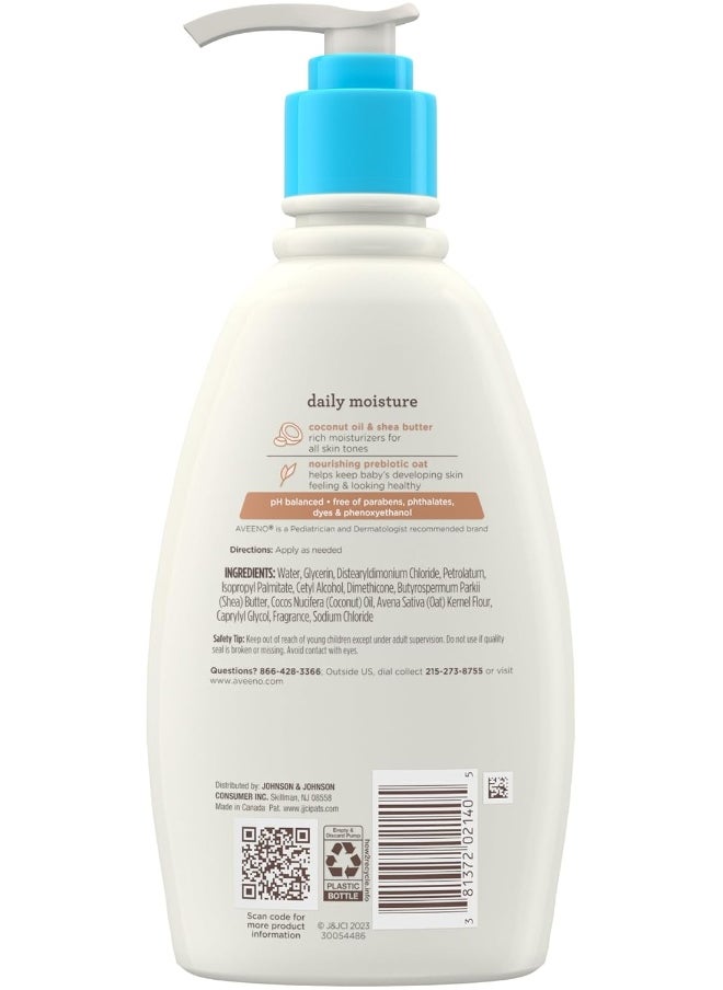 Aveeno Baby - Aveeno Baby Daily Moisturizing Cream with Prebiotic Oat, Hypoallergenic Baby Lotion with Coconut Oil & Shea Butter - Image 1