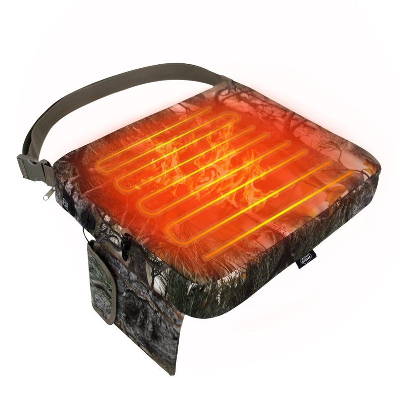MDSTOP Heated Hunting Seat Cushion, Waterproof Seat Pads for Tree Stand & Ladder Stand, for Hunting, Ice Fishing, Hiking, Camping(Batteries no Including) - Image 1