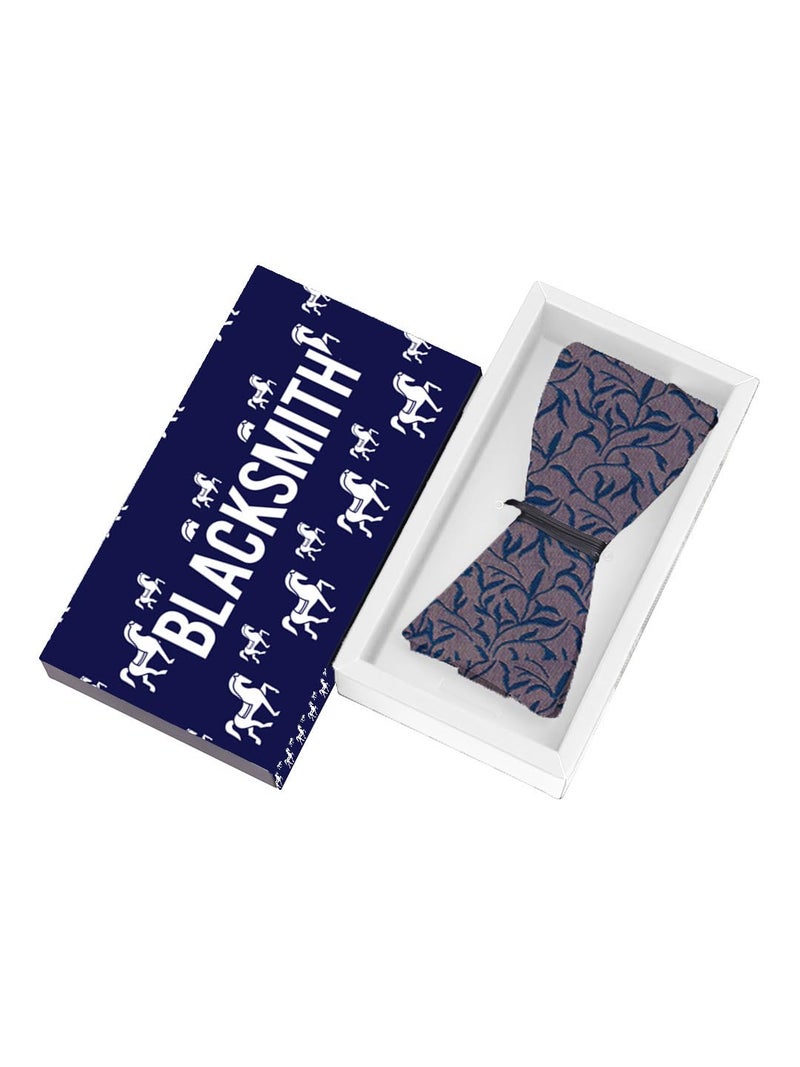 Blacksmith Black Self Tie Bowtie for Men - Image 2