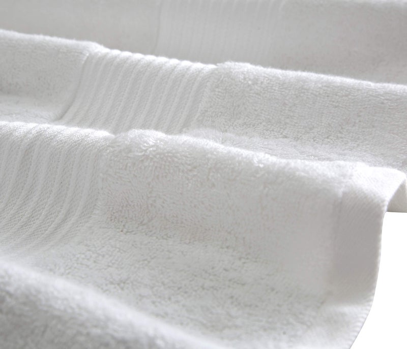 Bumble Towels Luxury Oversized Bath Towels | 650 GSM, 34" x 56" | Hotel Quality, Soft & Highly Absorbent | Quick Dry, Thick, Combed Cotton Bathroom Towels | White - 4 Pack - Image 4